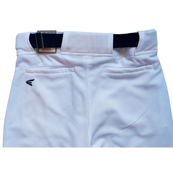 NEW Easton Rival+ Knicker Mens Baseball Pants White Piped Blue Belt Sz 34"-36" M - Picture 4 of 9